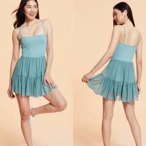 Blogilates Ballerina Skort Athletic Dress in Cameo Blue